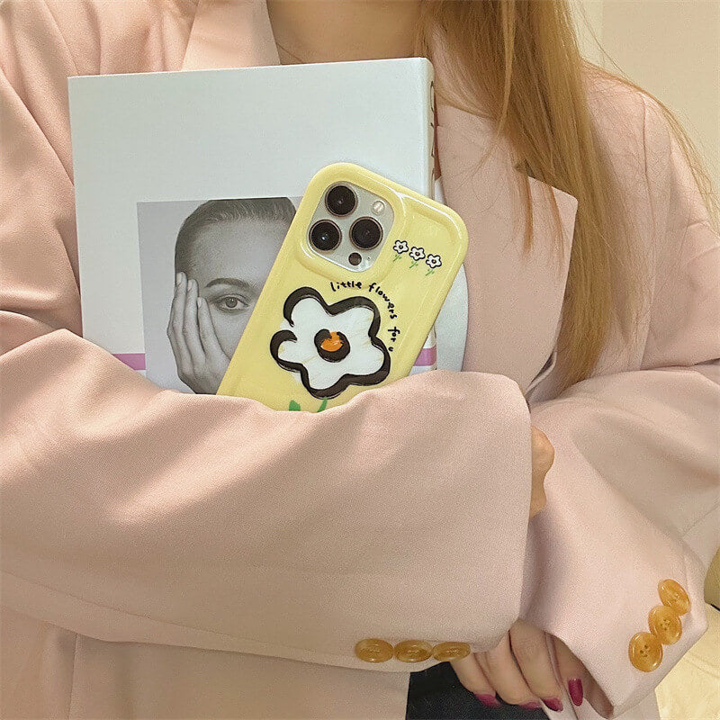 iPhone Cover | Delight Yellow Flowerphone accessories - Three Fleas