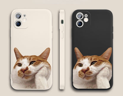 [ Meme Case] Thinker Cat Phone Casephone accessories - Three Fleas